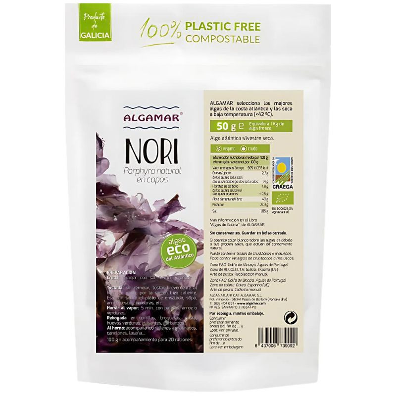 ALGA NORI BIO 50G ALGAMAR