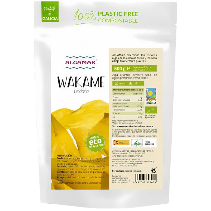 ALGA WAKAME BIO 500G ALGAMAR