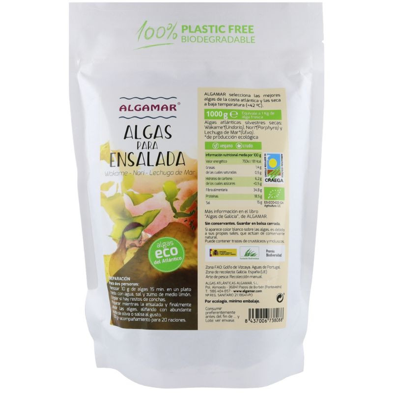ALGAS PARA ENSALADA 1KG ALGAMAR