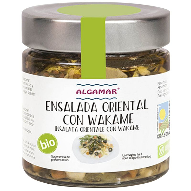 ENSALADA ORIENTAL CON WAKAME BIO 180G ALGAMAR