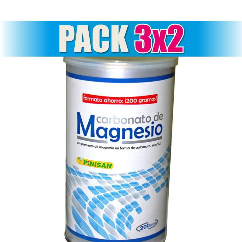 Pack 3x2 CARBONATO DE MAGNESIO 200Gr. PINISAN