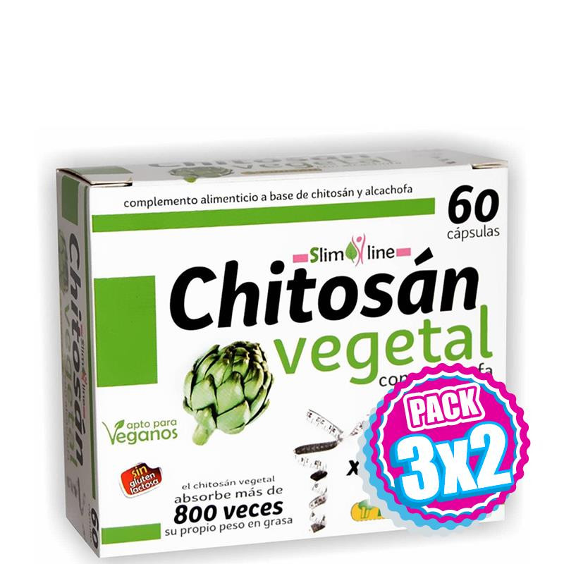 Pack 3x2 CHITOSAN VEGETAL 60 CAPSULAS PINISAN