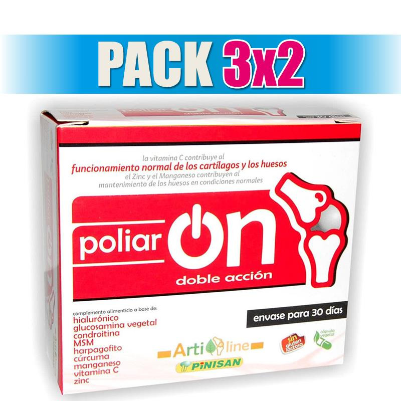 Pack 3x2 POLIARON 60 CAPSULAS PINISAN
