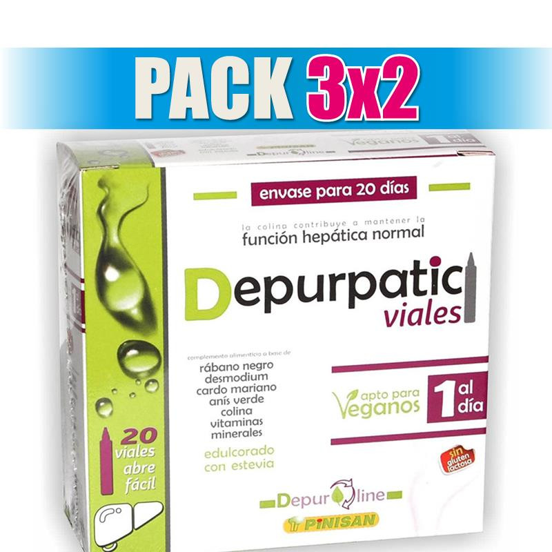 Pack 3x2 DEPURPATIC 20 VIALES PINISAN
