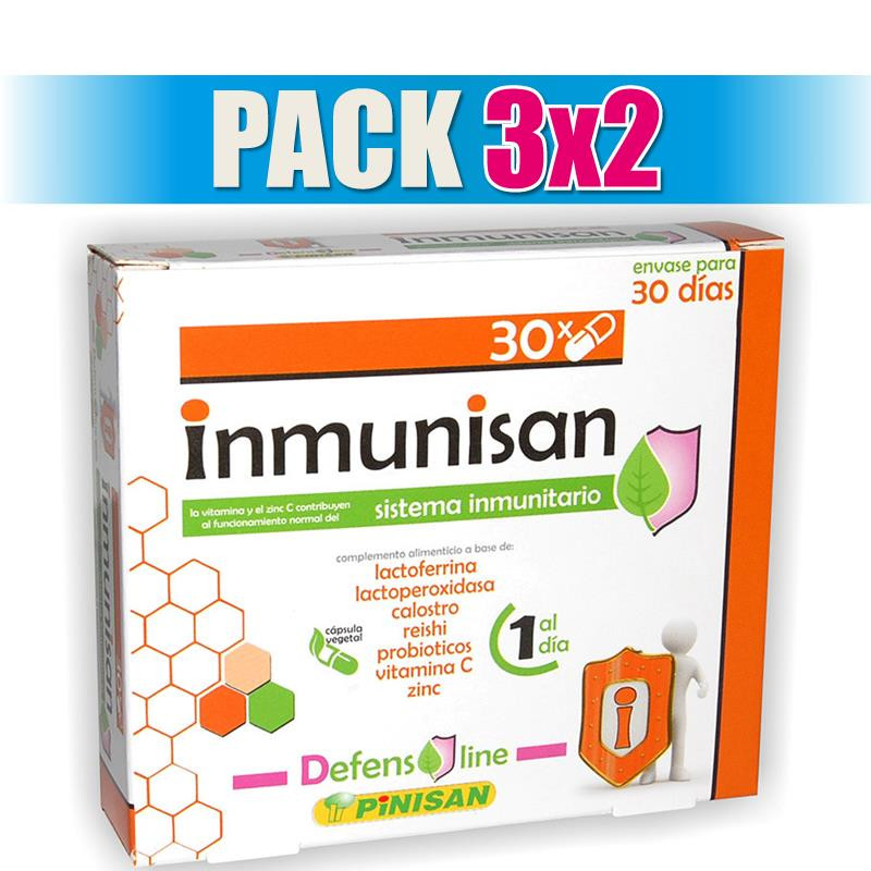 Pack 3x2 INMUNISAN DEFENSAS CAPSULAS PINISAN