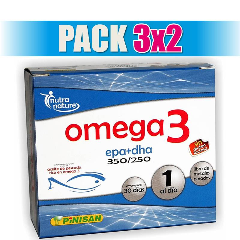 Pack 3x2 OMEGA 3 30 PERLAS PINISAN