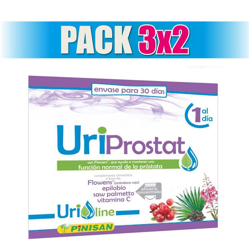 Pack 3x2 URIPROSTAT 30 CAPSULAS PINISAN