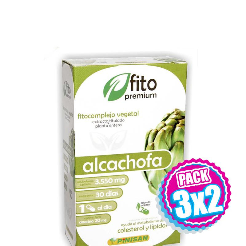 Pack 3x2 FITO PREMIUM ALCACHOFA 30 CAPSULAS PINISAN