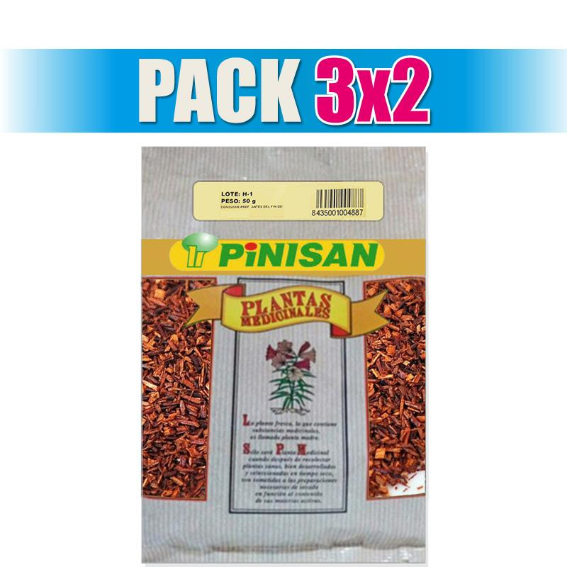 Pack 3x2 BOLSA TE ROJO PU-ERH 50Gr. PINISAN