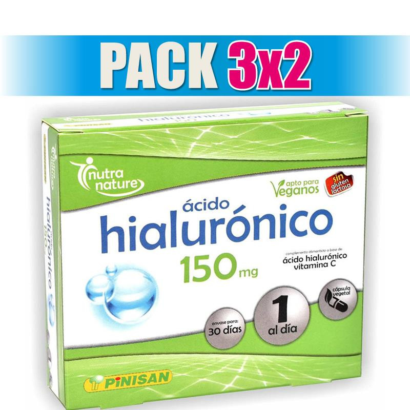 Pack 3x2 ACIDO HIALURONICO 150Mg. PREMIUM PINISAN