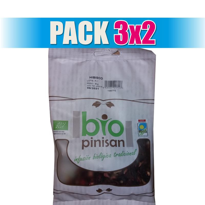 Pack 3x2 HIBISCO BIO 30Gr. PINISAN