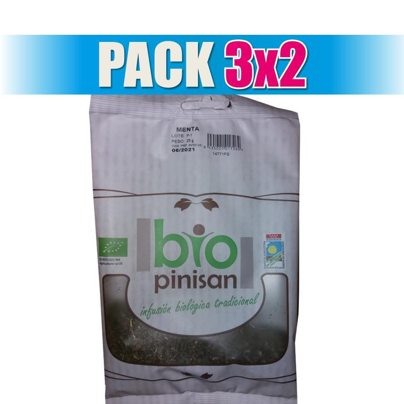 Pack 3x2 MENTA BIO 25Gr. PINISAN