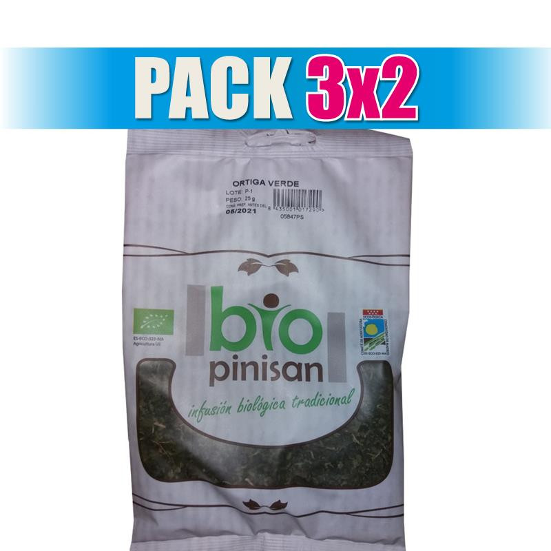 Pack 3x2 ORTIGA VERDE BIO 25Gr. PINISAN