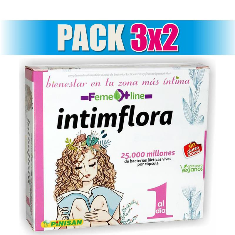 Pack 3x2 INTIMFLORA 20 CAPSULAS. PINISAN