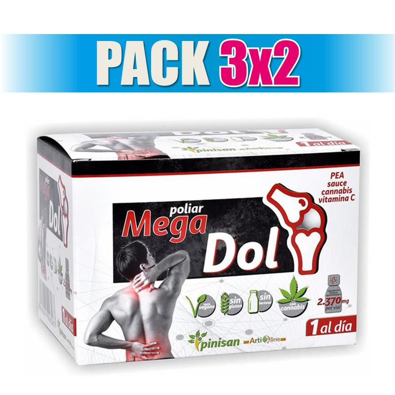Pack 3x2 POLIAR MEGADOL 6 VIALES PINISAN