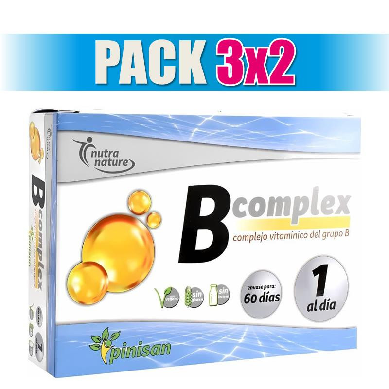 Pack 3x2 B COMPLEX 60 CAPSULAS PINISAN