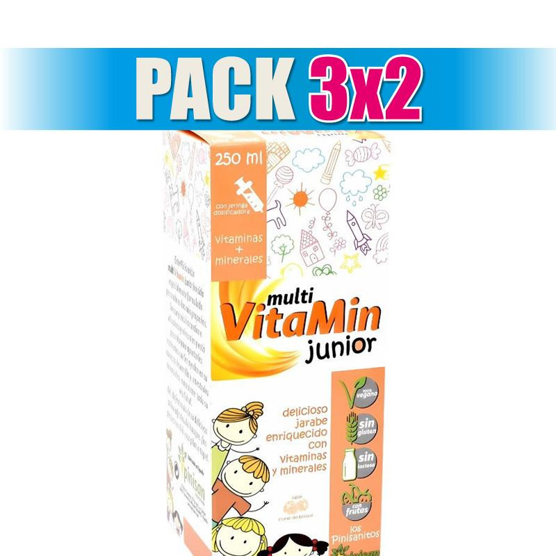 Pack 3x2 MULTI VITAMIN JUNIOR 250ML PINISAN