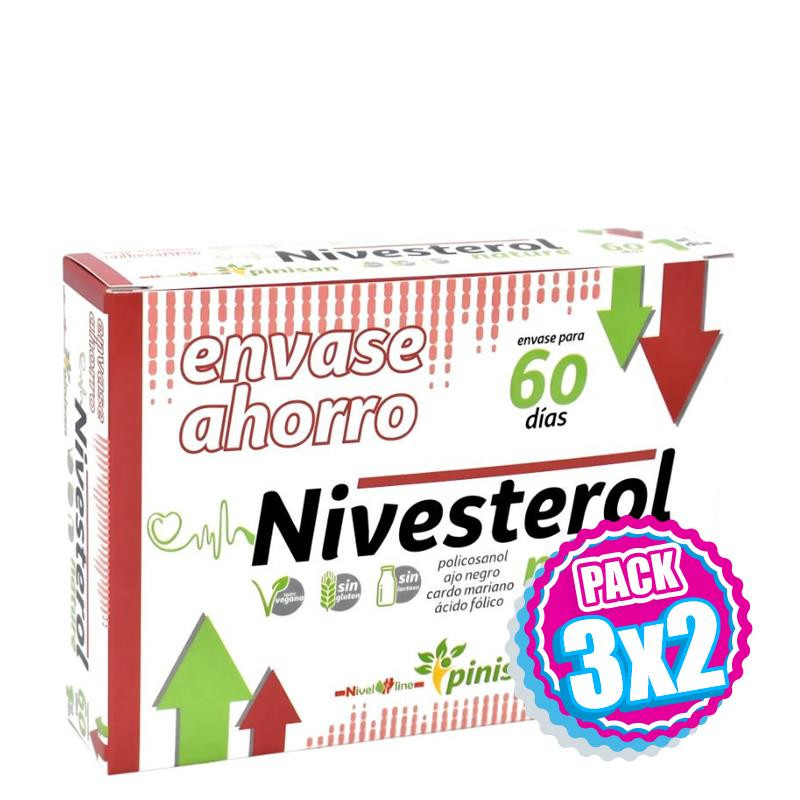 Pack 3x2 NIVESTEROL NATURE 60 CÁPSULAS PINISAN