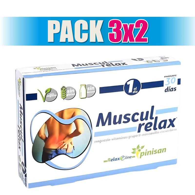 Pack 3x2 MUSCUL RELAX 30 CAPSULAS PINISAN