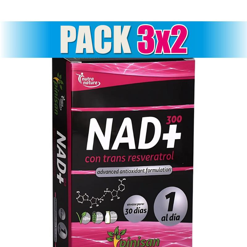 Pack 3x2 NAD+ 30 CÁPSULAS PINISAN