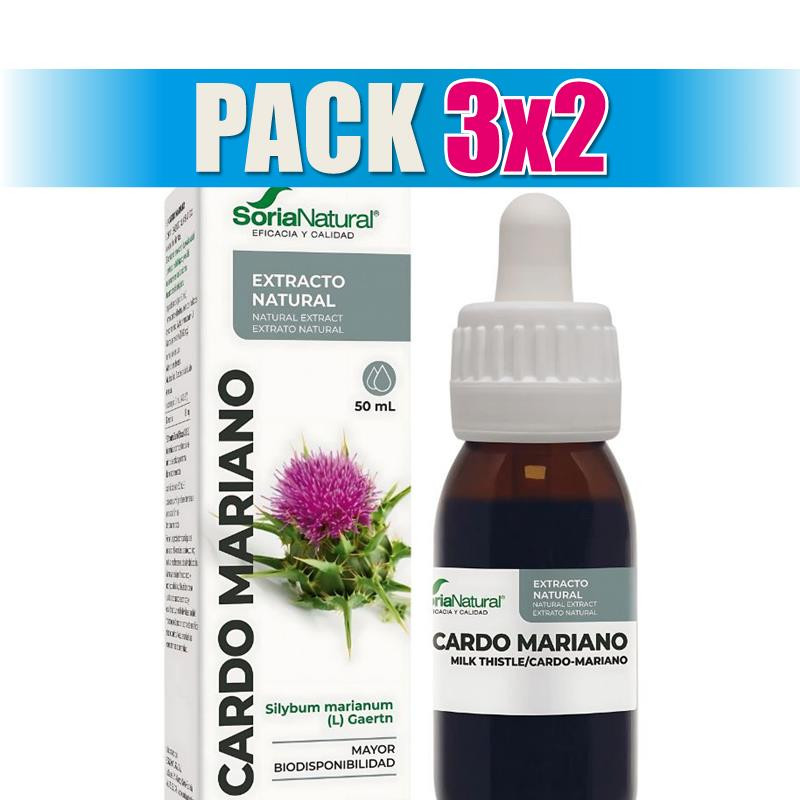 Pack 3x2 EXTRACTO DE CARDO MARIANO 50Ml. SORIA NATURAL