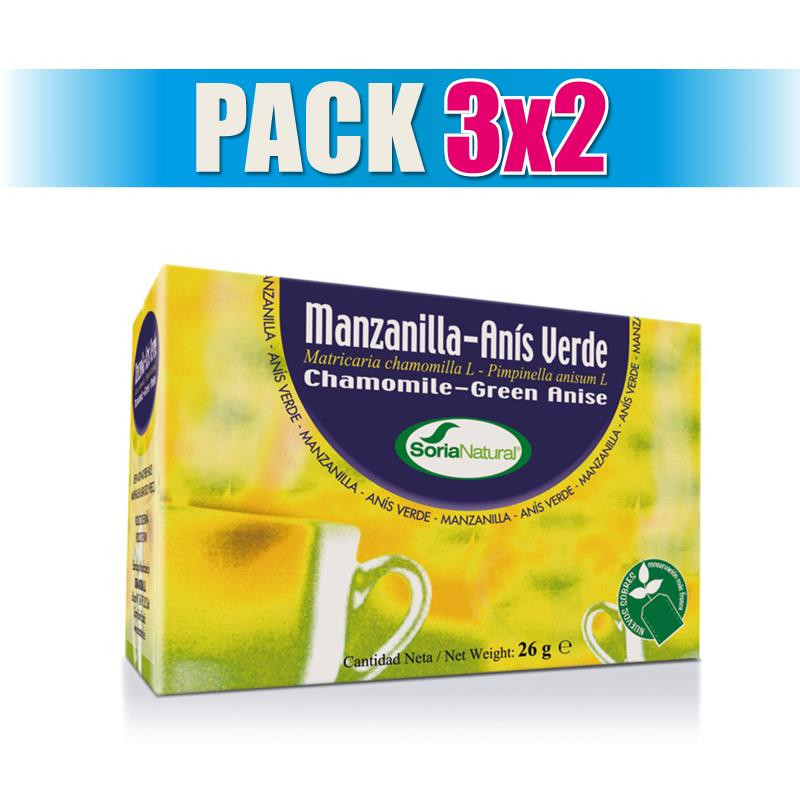 Pack 3x2 MANZANILLA CON ANIS 20 FILTROS SORIA NATURAL