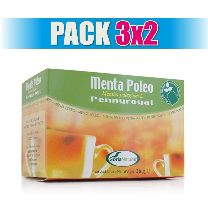 Pack 3x2 MENTA POLEO 20 FILTROS SORIA NATURAL