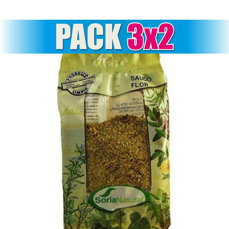 Pack 3x2 SAUCO FLOR BOLSA 40Gr. SORIA NATURAL