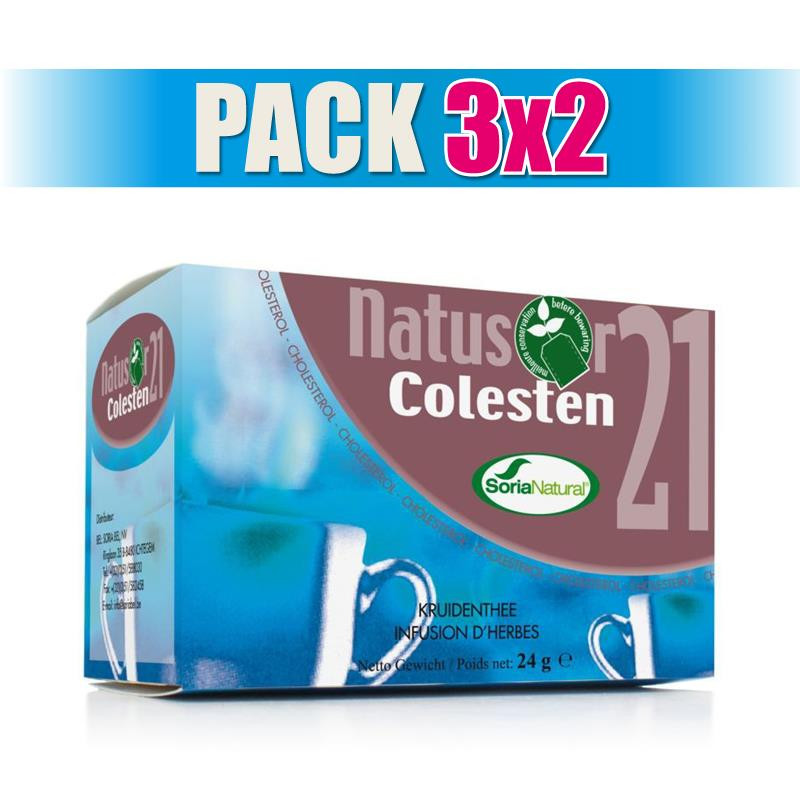Pack 3x2 NATUSOR 21 COLESTEN 20 FILTROS SORIA NATURAL