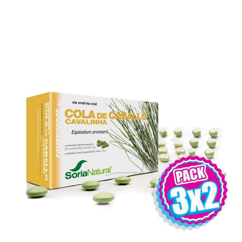 Pack 3x2 COLA DE CABALLO 60 COMPRIMIDOS SORIA NATURAL