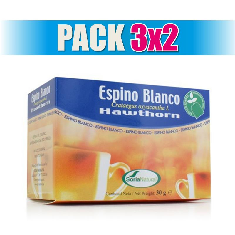 Pack 3x2 ESPINO BLANCO 20 FILTROS SORIA NATURAL