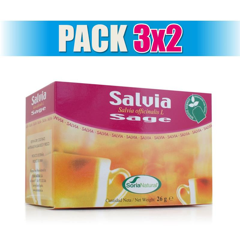 Pack 3x2 SALVIA 20 FILTROS SORIA NATURAL