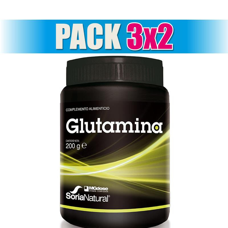 Pack 3x2 GLUTAMINA 200Gr. MGDOSE