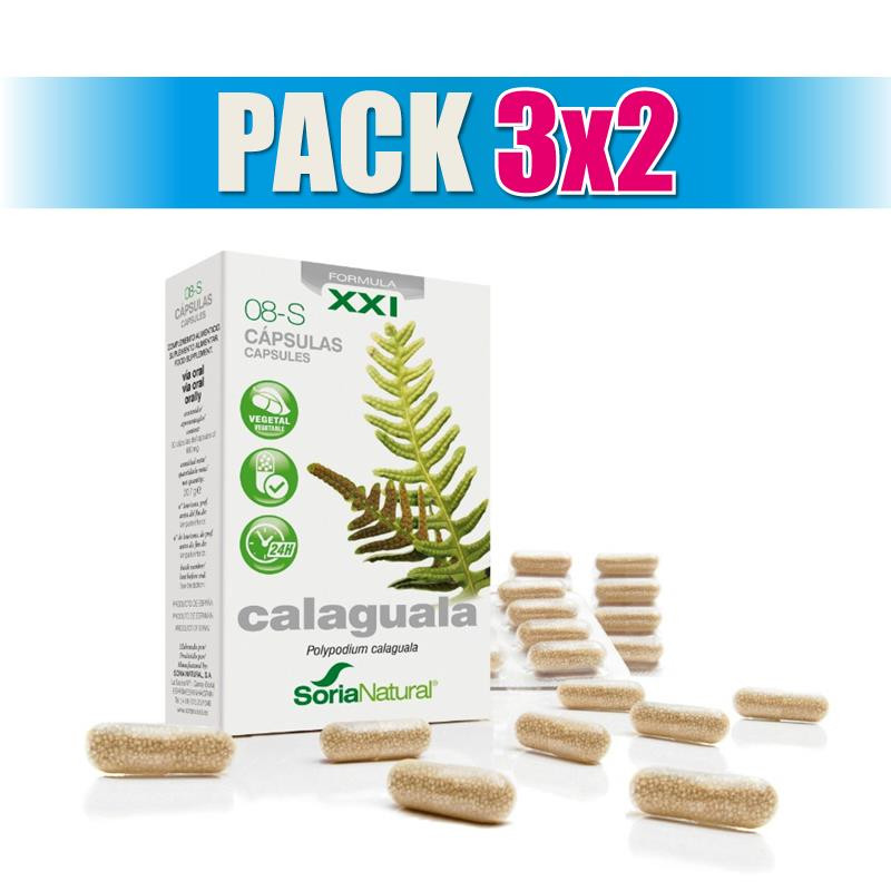 Pack 3x2 08-S CALAGUALA FORMULA XXI 30 CAPSULAS SORIA NATURAL