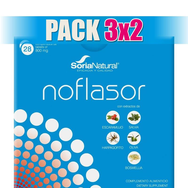 Pack 3x2 NOFLASOR 28 COMPRIMIDOS SORIA NATURAL