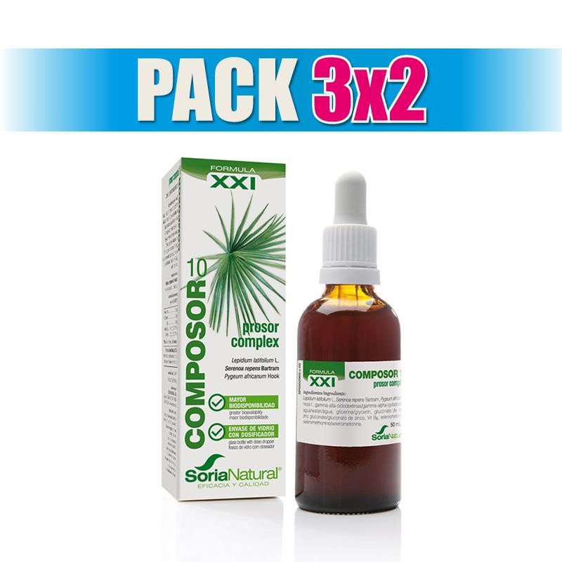 Pack 3x2 COMPOSOR 10 PROSOR COMPLEX 50Ml. SORIA NATURAL