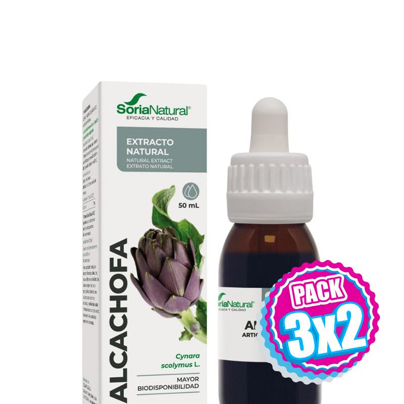 Pack 3x2 EXTRACTO DE ALCACHOFA FORMULA XXI 50Ml. SORIA NATURAL