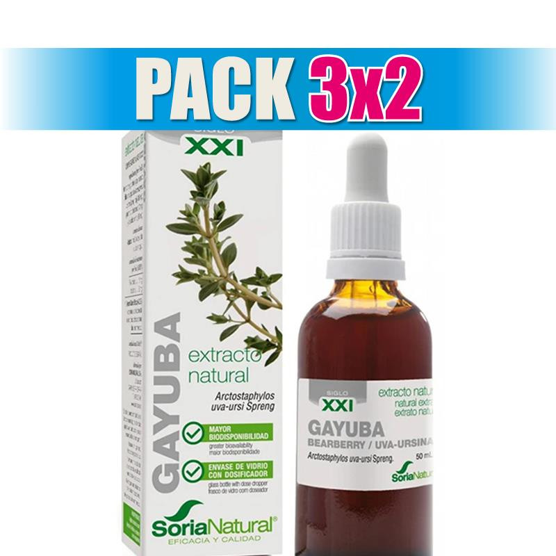 Pack 3x2 EXTRACTO DE GAYUBA FORMULA XXI 50Ml. SORIA NATURAL