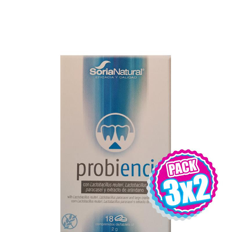 Pack 3x2 PROBIENCI 18 COMPRIMIDOS SORIA NATURAL
