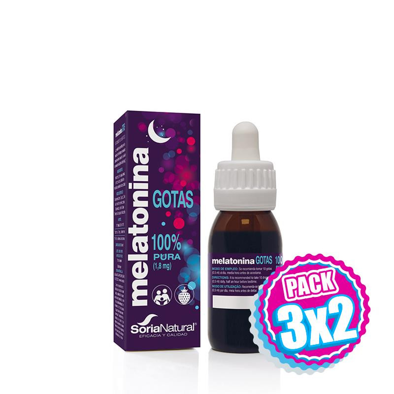 Pack 3x2 MELATONINA GOTAS 50 ML SORIA NATURAL