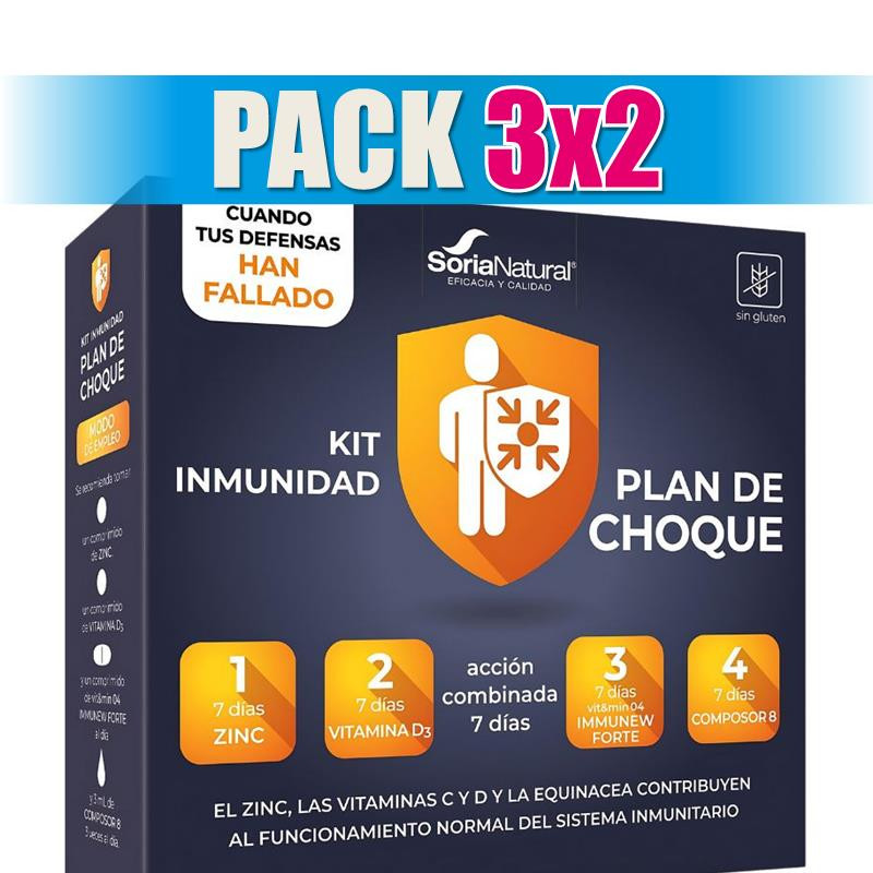 Pack 3x2 KIT INMUNIDAD PLAN DE CHOQUE SORIA NATURAL