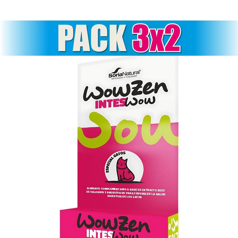 Pack 3x2 INTESWOW GATOS 12 COMPRIMIDOS SORIA NATURAL