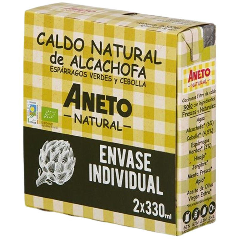 CALDO DEPURATIVO DE ALCACHOFA BIO 2X330ML ANETO