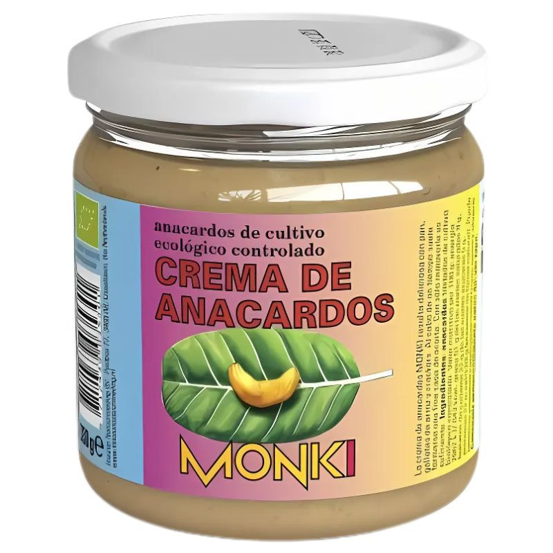 CREMA DE ANACARDO SIN SAL BIO 330G MONKI