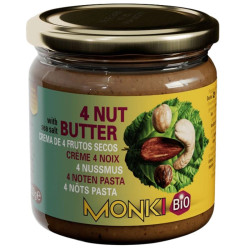 CREMA DE 4 FRUTOS SECOS BIO 330G MONKI