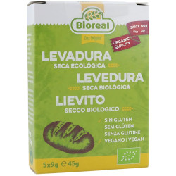 LEVADURA SECA ACTIVA SIN GLUTEN 5 SOBRES BIO BIOREAL
