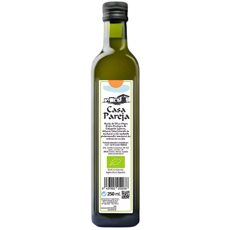 ACEITE DE OLIVA BIO BOTELLA DE CRISTAL 250ML CASA PAREJA
