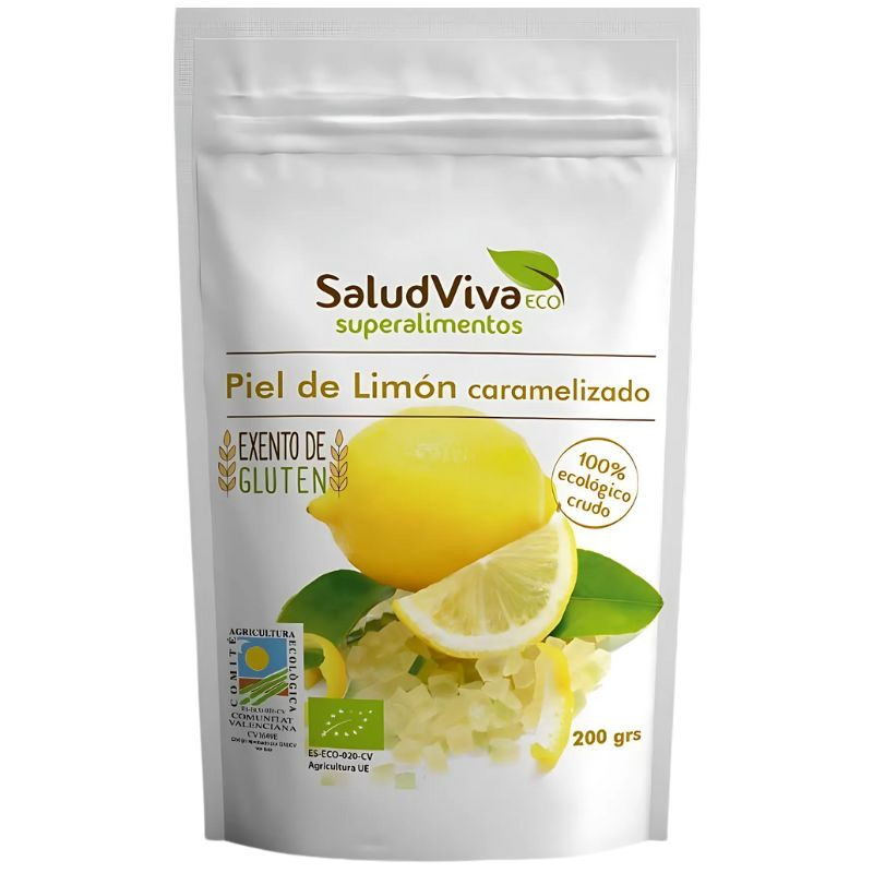 PIEL DE LIMÓN CRISTALIZADO ECO 200G SALUD VIVA