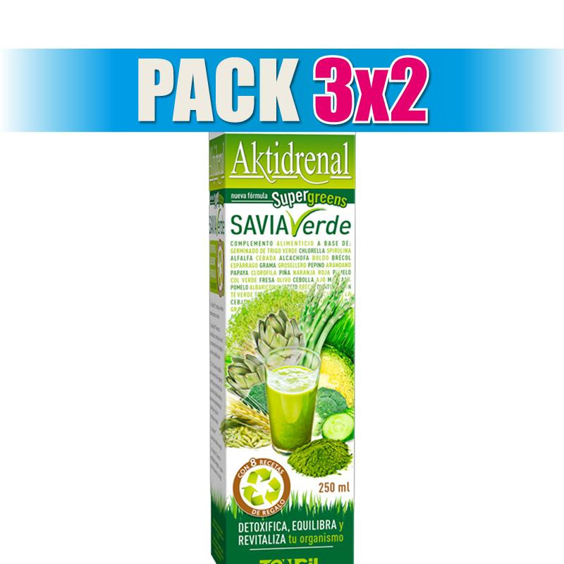 Pack 3x2 AKTIDRENAL SAVIA VERDE 250Ml. TONGIL