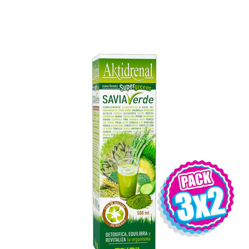 Pack 3x2 AKTIDRENAL SAVIA VERDE 500Ml. TONGIL